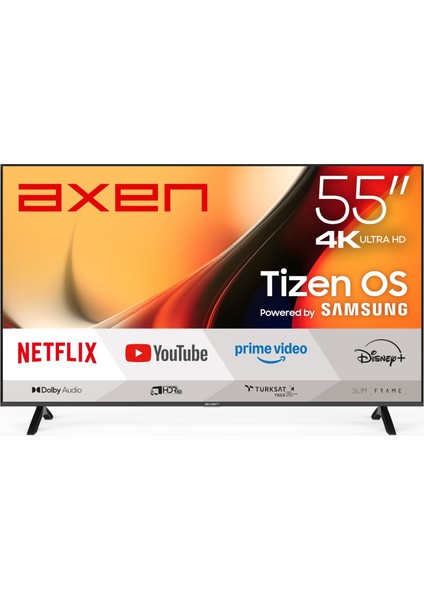 AX55FMN501 55" 139 Ekran Uydu Alıcılı 4K Ultra HD Smart Tizen LED TV fiyatları