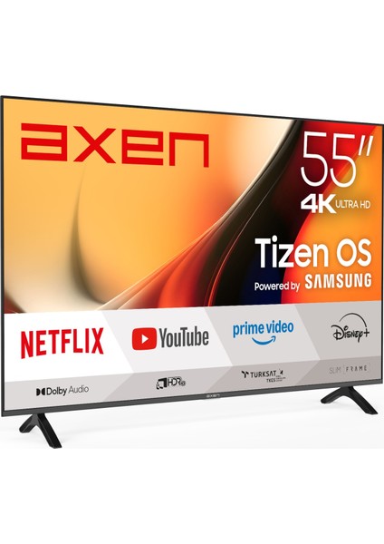 AX55FMN501 55" 139 Ekran Uydu Alıcılı 4K Ultra HD Smart Tizen LED TV