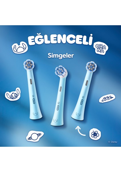 Io Çocuk 6+ Stitch Diş Fırçası Yedek Başlığı 4 Adet