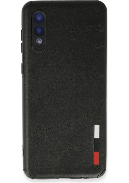 Samsung Galaxy A02 Kılıf Loop Deri Silikon - Siyah (K95)