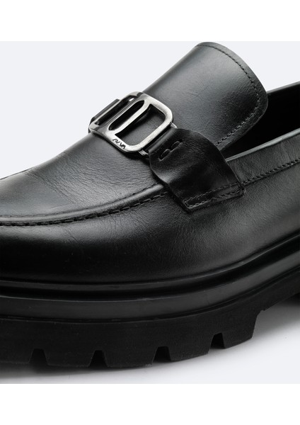 Erkek Siyah %100 Deri Klasik Ayakkabı A42Y8015