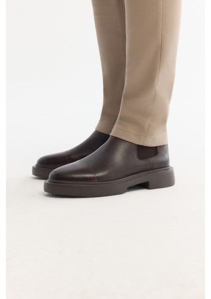 Erkek Kahverengi %100 Deri Esnek Taban Chelsea Bot A42Y8016 indirimleri