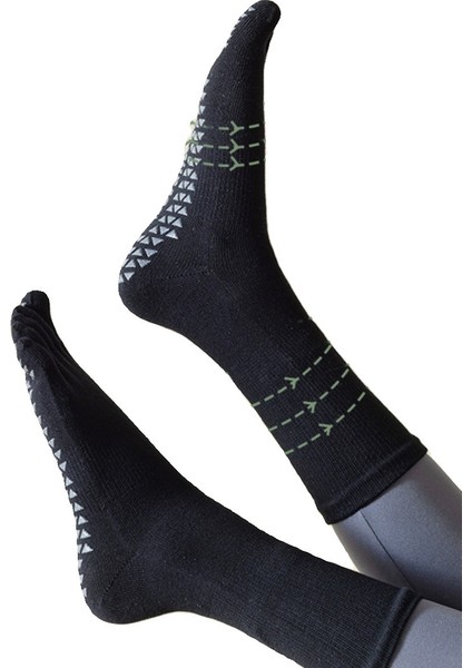 Düz Renk Yoga Çorabı, Profesyonel Kaymaz Spor Beş Parmaklı Çorap, Orta Boy Zemin Atesi Için Sonbahar-Kış Parmaklı Orta Boy Çorap (Yurt Dışından)