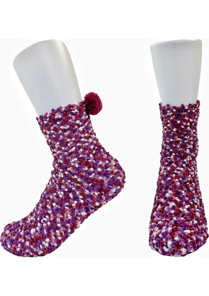 Tiaznerun Çok Satan Renkli Koral Kadife Toplu Kek Çorabı, Kadınlar Için Isıtmalı, Kalınlaştırılmış, Yarım Kadife Hediye Çorabı (Yurt Dışından)