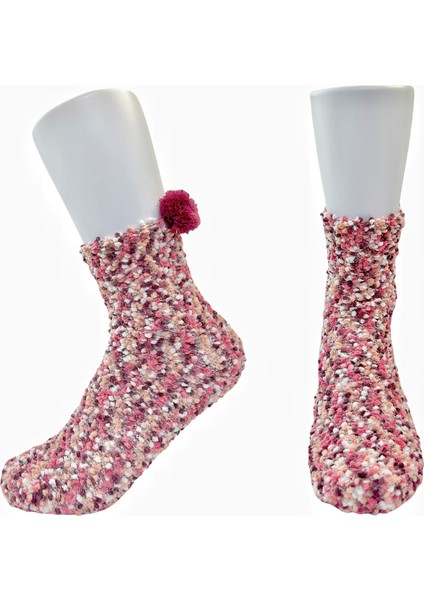 Tiaznerun Çok Satan Renkli Koral Kadife Toplu Kek Çorabı, Kadınlar Için Isıtmalı, Kalınlaştırılmış, Yarım Kadife Hediye Çorabı (Yurt Dışından)