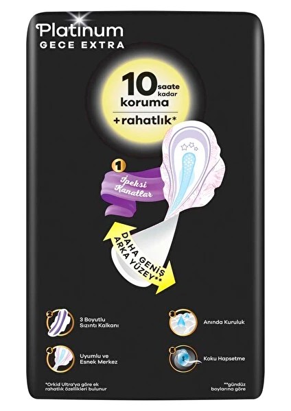 bulurum ultra platinum gece extra ped 20'li modelleri