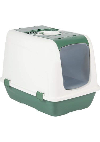 Büyük Kapalı Kedi Tuvaleti Violet/eflatun