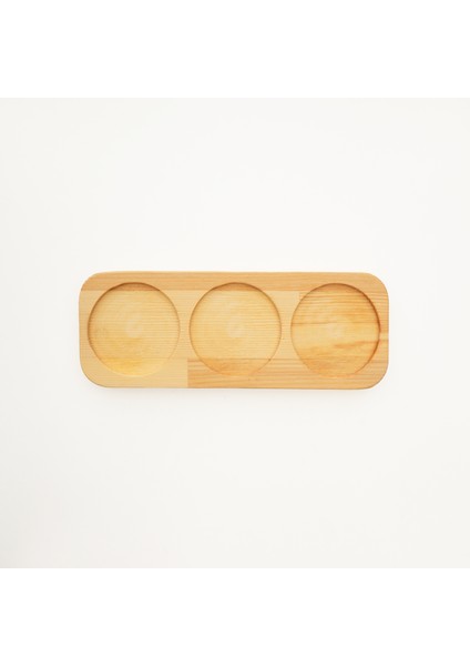 Doğal Ahşap Yüksek Kalite Sunum Tepsisi Çay & Kahve Servisi, Baharatlık