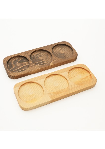 Doğal Ahşap Yüksek Kalite Sunum Tepsisi Çay & Kahve Servisi, Baharatlık fırsatları