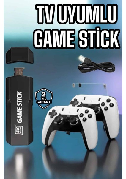Game Stick Retro 8k Ultra Hd Video Oyun Konsolu Android Tv Özelliği - N783J693-M29783