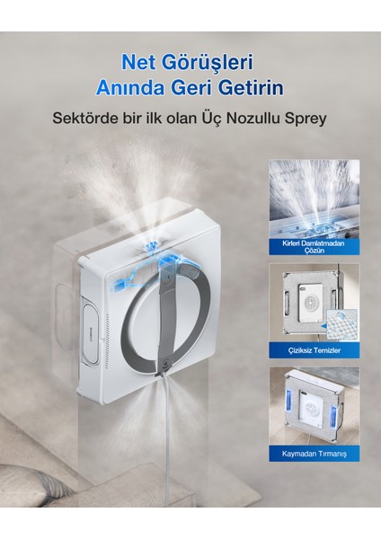 Winbot W2 Pro Omni Cam Silme Robotu