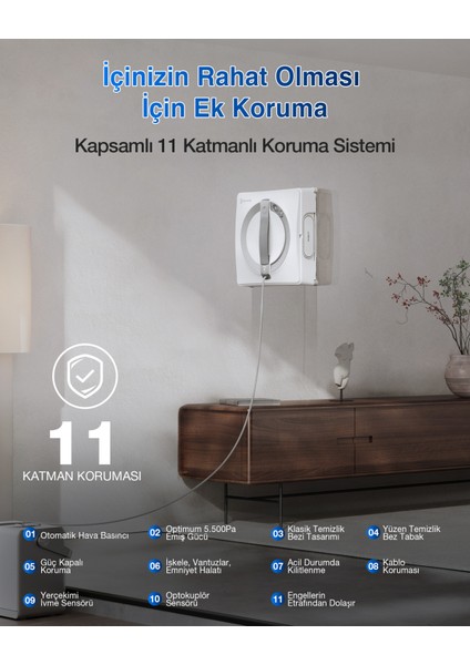 Winbot W2 Pro Omni Cam Silme Robotu