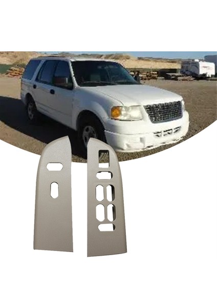 Ford Expedition 2003-2006 Için 1 Çift Araç Camı Kilidi Kaldırma Anahtarı Paneli Döşeme Kapağı 2L1Z-14524-AAB 6L1Z-14525-BB 6L1Z14525 (Yurt Dışından) modelleri