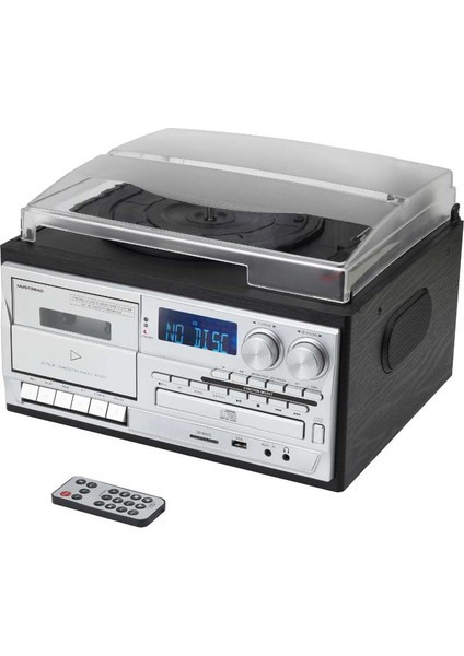 KN-110 Bluetooth Kumandalı Cdli Kaset USB Radyo 33-45-78 Plaklar Çalar Pikap fiyatları