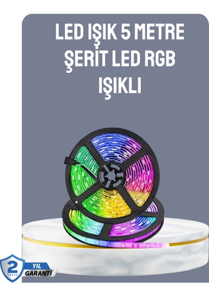 Kumandalı 5 Metre Şerit LED Dekoratif Aydınlatma - M598R969-K53598