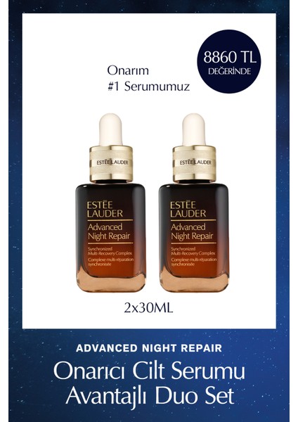 Advanced Night Repair Onarıcı Cilt Serumu Avantajlı Duo Set - Serum 2 x 30ml