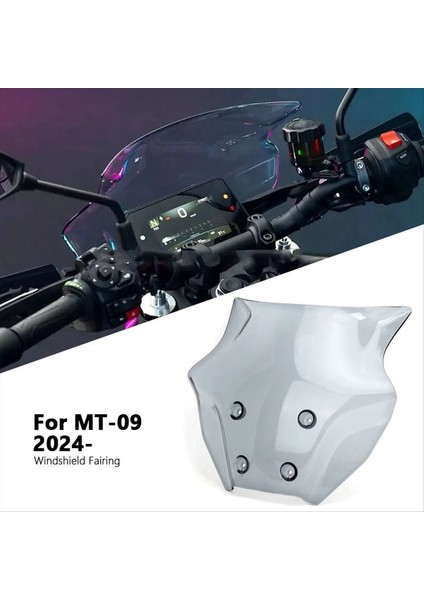 Motosiklet Yamaha MT09 mt 09 Mt-09 2024 Rüzgar Ekran Kalkanı Deflektör Kapağı Ön Cam Siyah (Yurt Dışından) fiyatları