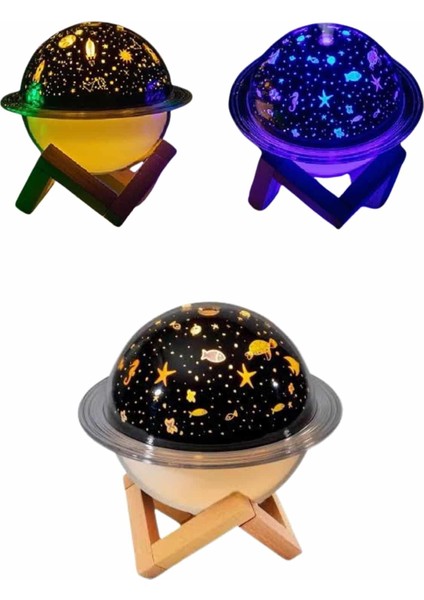 Aromaterapi Hava Nemlendirici Gece Lambası Uzay Model Satürn Oda Kokusu - M459B888-N76459 fiyatları