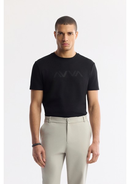 Erkek Taş Beli Lastikli Bi-Stretch Teknik Kumaş Slim Fit Pantolon A51Y3077