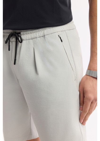 Erkek Taş Beli Lastikli Gofreli Bi-Stretch Relaxed Fit Şort A51Y3652