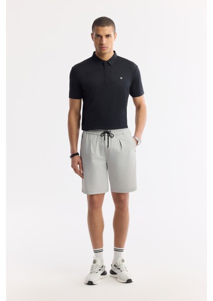 Erkek Taş Beli Lastikli Gofreli Bi-Stretch Relaxed Fit Şort A51Y3652