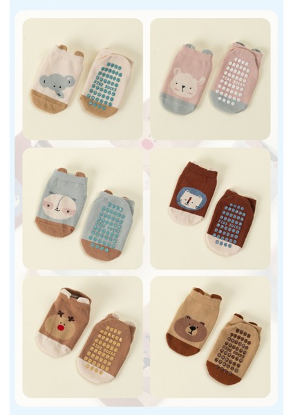 Çocuk Yürüme Çorapları, Zemin Çorapları, Dış Ticaret Sınır Ötesi Ilkbahar-Yaz-Kış Modelleri, Geniş Ağızlı Oyun Alanları Için Kaymaz Kısa Çoraplar (Yurt Dışından) modelleri