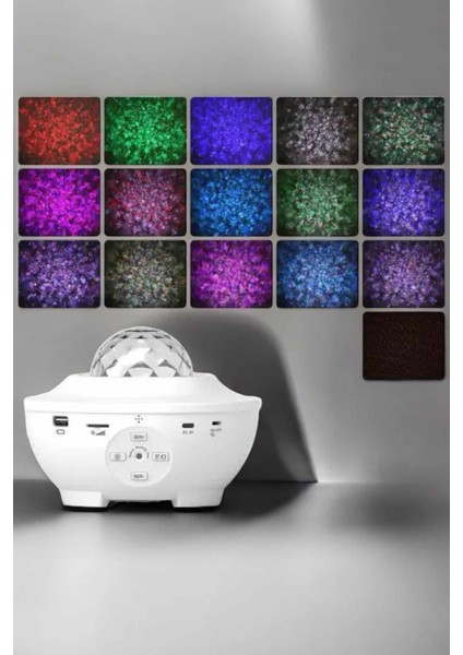 Yıldızlı Gökyüzü Projektörü Uzaktan Kumandalı Çocuklara Özel Şarjlı - M653R628-K07653 indirimleri