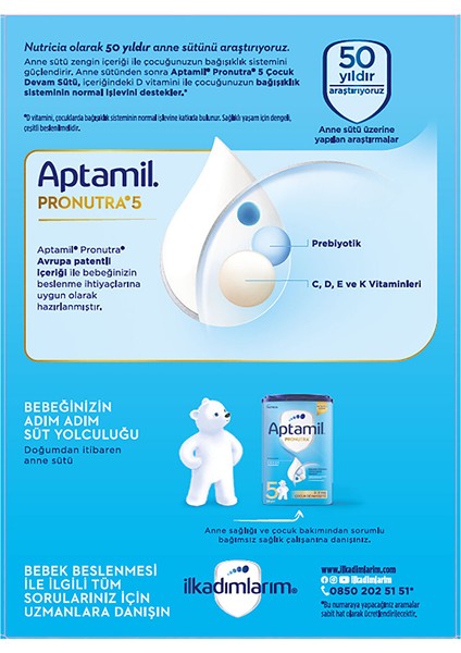 5 Çocuk Devam Sütü 1000 gr 2-3 Yaş fiyatları