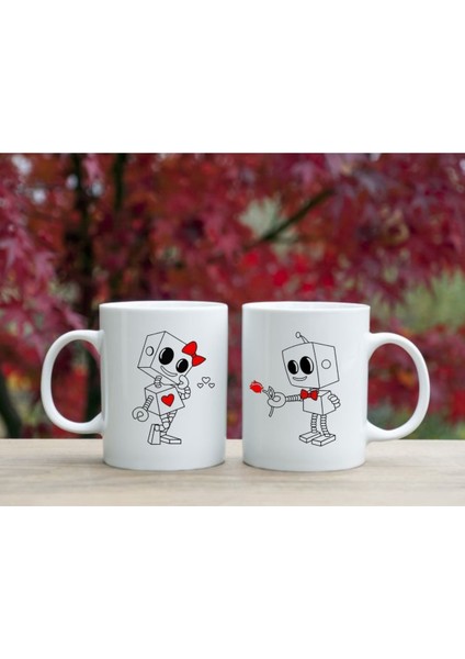 Kopya - Sevgili Kupaları Çift Kupaları 2'li Set Tatlı Kupalar Beyaz Kupa Sevgiliye Hediye fiyatları