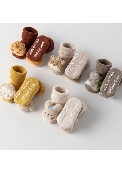 Yeni Doğan Ler Için 0-1-3 Yaş Arası Pamuklu, Sonbahar-Kışlık, Karışımlı, Kalın, Sıcak Tutan, Peluş Astarlı, Orta Boy Zemin Çorabı (Yurt Dışından) modelleri