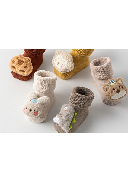 Yeni Doğan Ler Için 0-1-3 Yaş Arası Pamuklu, Sonbahar-Kışlık, Karışımlı, Kalın, Sıcak Tutan, Peluş Astarlı, Orta Boy Zemin Çorabı (Yurt Dışından) fırsatları