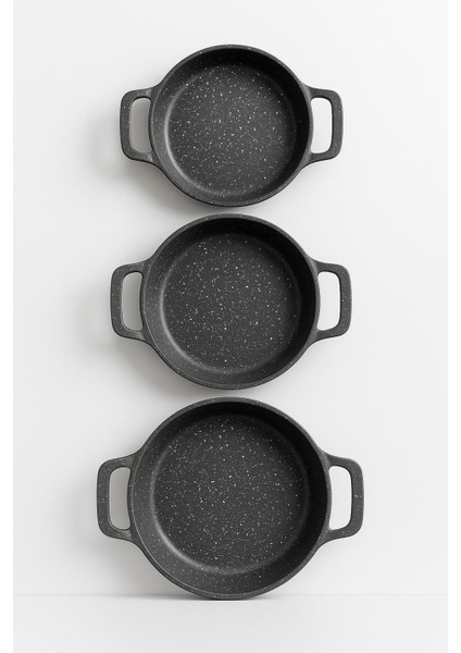 3'lü Döküm Granit Sahan Seti, Tava SETI-18CM-20CM-22 Cm(Iç Caplar) fiyatları