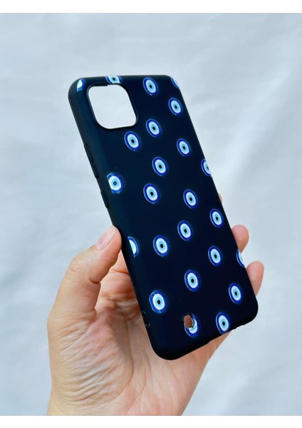 Realme C11 - Nazar Boncuklu Silikon Darbe Emici Klasik Korumalı Rubber Kılıf modelleri