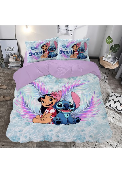 Stitch Temalı Çift Kişilik Nevresim Takımı