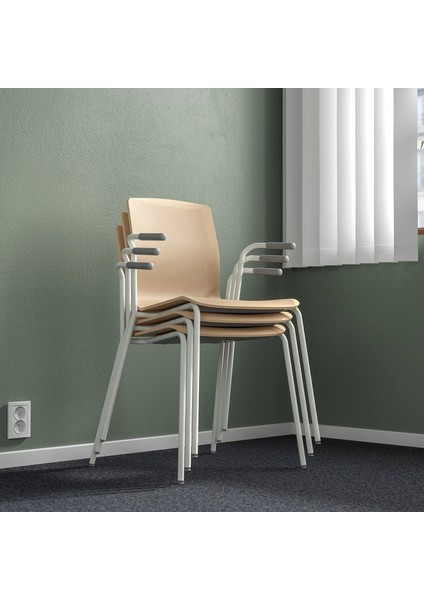 Laktare Çalışma Sandalyesi Huş Kaplama Beyaz indirimleri