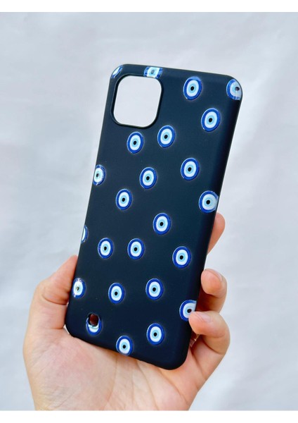 Realme C11 - Nazar Boncuklu Silikon Darbe Emici Klasik Korumalı Rubber Kılıf fırsatları