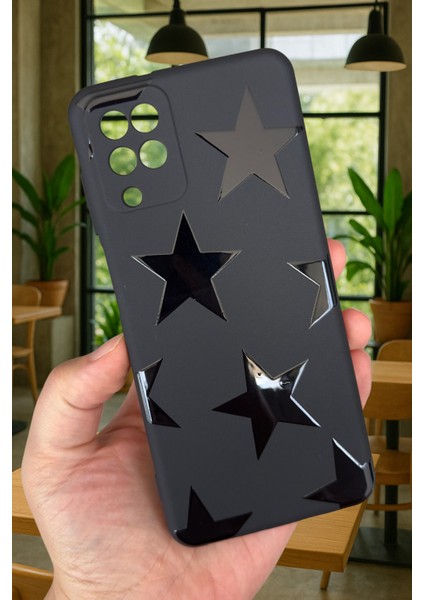 Samsung Galaxy A12 Uyumlu Star Silikon Darbe Emici Klasik Korumalı Rubber Kılıf