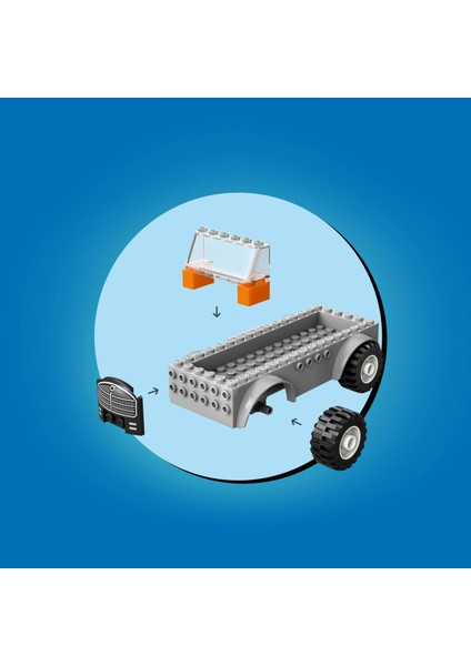 ® City Çekici Kamyon ve Spor Araba Tamiri 60435 - 4 Yaş & Üzeri Çocuklar için Yaratıcı Oyuncak Yapım Seti (101 Parça)
