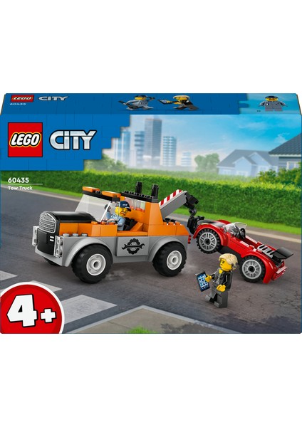 ® City Çekici Kamyon ve Spor Araba Tamiri 60435 - 4 Yaş & Üzeri Çocuklar için Yaratıcı Oyuncak Yapım Seti (101 Parça) modelleri