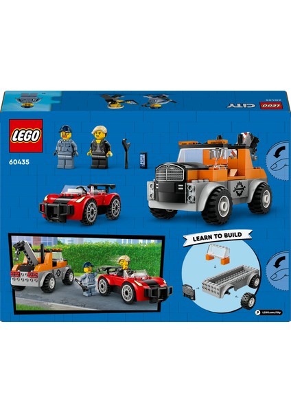 ® City Çekici Kamyon ve Spor Araba Tamiri 60435 - 4 Yaş & Üzeri Çocuklar için Yaratıcı Oyuncak Yapım Seti (101 Parça) fırsatları
