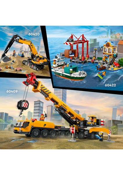 ® City Çekici Kamyon ve Spor Araba Tamiri 60435 - 4 Yaş & Üzeri Çocuklar için Yaratıcı Oyuncak Yapım Seti (101 Parça)