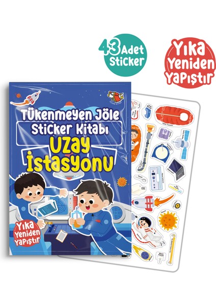 Tükenmeyen Jöle Sticker Kitabı - Uzay Istasyonu