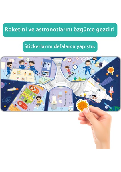 Tükenmeyen Jöle Sticker Kitabı - Uzay Istasyonu fiyatları