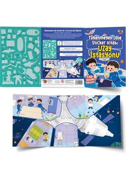 Tükenmeyen Jöle Sticker Kitabı - Uzay Istasyonu modelleri