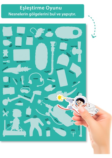 Tükenmeyen Jöle Sticker Kitabı - Uzay Istasyonu fırsatları