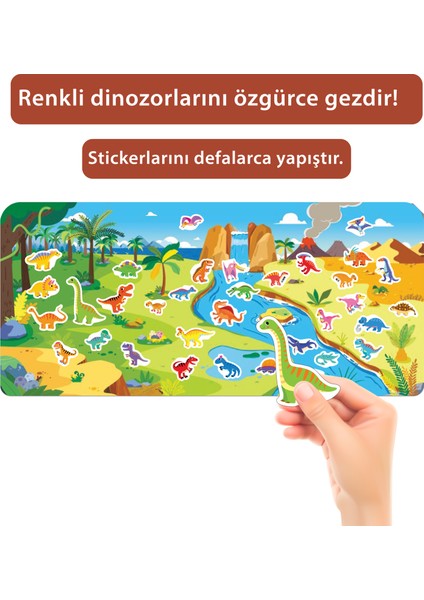 Tükenmeyen Jöle Sticker Kitabı - Dinozorlar fiyatları