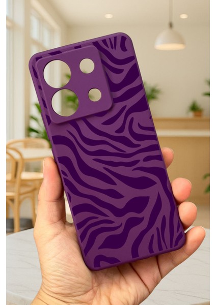 Xiaomi Redmi Note 13 Pro 5g Zebra Desenli Silikon Darbe Emici Klasik Korumalı Rubber Kılıf