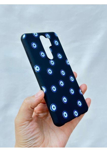 Xiaomi Redmi Note 8 Pro Nazar Boncuk Desenli Silikon Darbe Emici Klasik Korumalı Rubber Kılıf modelleri