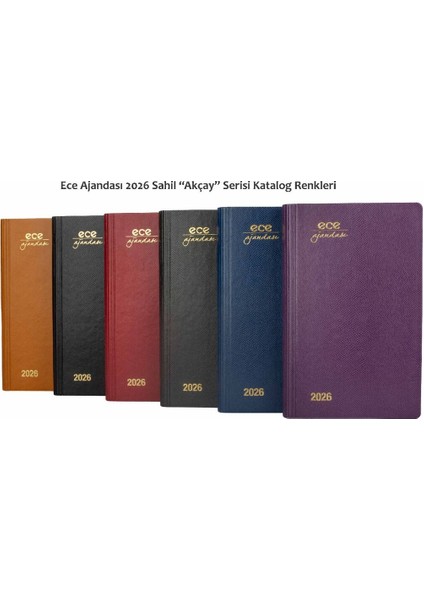 Ajandası Akçay 2026 Safran - Günlük Çizgili 12X18 indirimleri