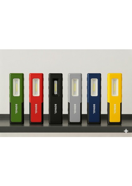 Şarjlı LED Fener LED Lamba Mıknatıslı Askı Aparatlı 400 Lümen Mavi Renk fırsatları